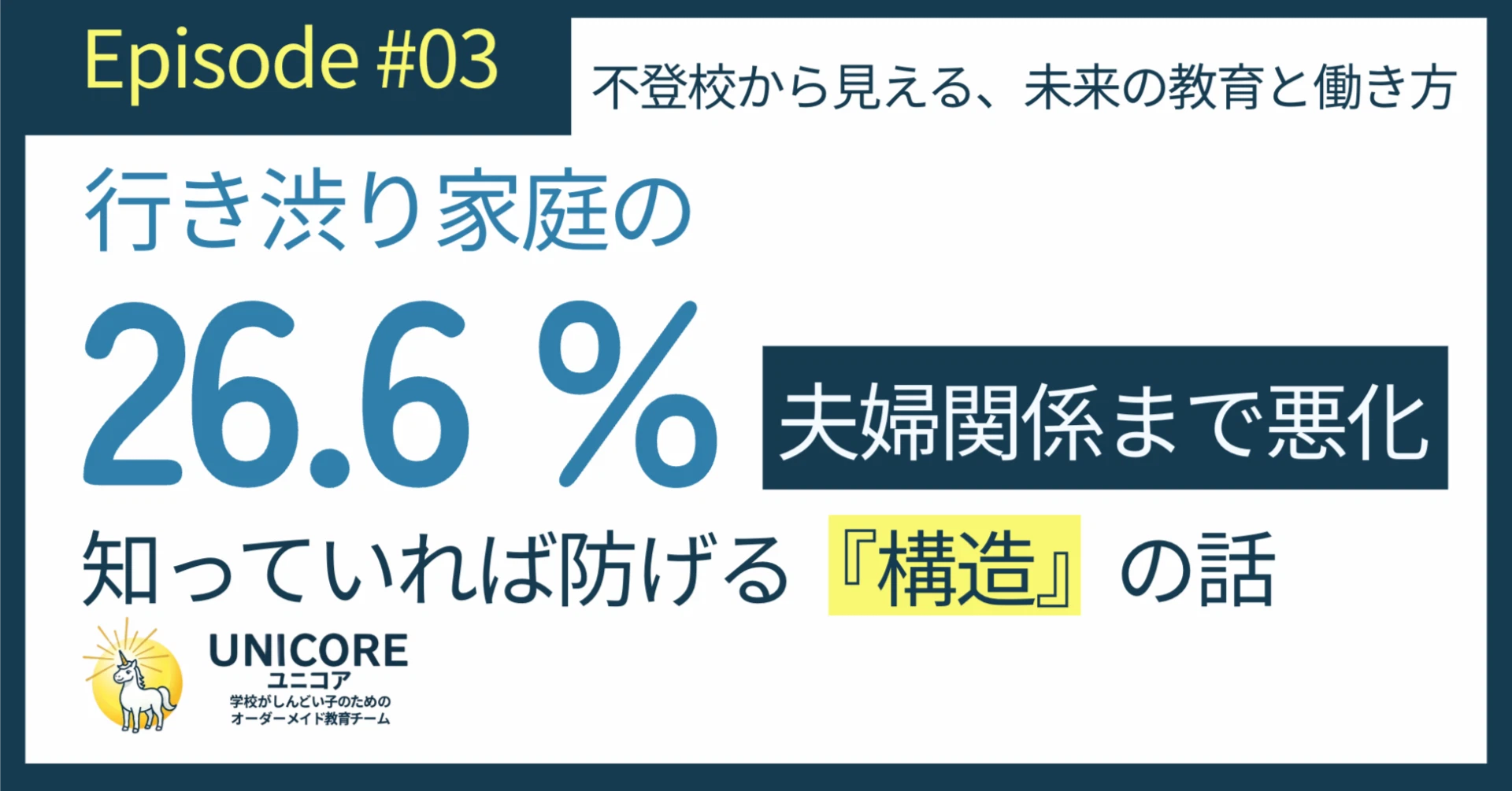 行き渋り家庭の26.6%、夫婦関係が悪化